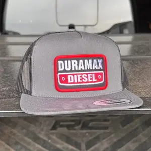 DMAX Diesel Charcoal Snapback Classic, Vintage Style Hat. One size fits all with an adjustable back strap.