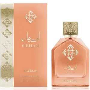 Nusuk Orhan Extrait de Parfum 3.4oz Aluxurious Fragrance Made in UAE with Blueberry, Tangerine, Bulgarian Rose, Geranium, and Magnolia Notes