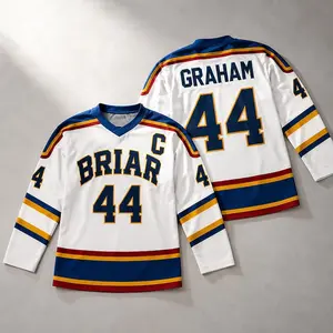 Briar University Graham #44 Hockey Jersey, Off Campus Inspired Football Shirt, Hockey Romance Apparel, Briar U Sweatshirt Gift, Campus Fan Merch 2026