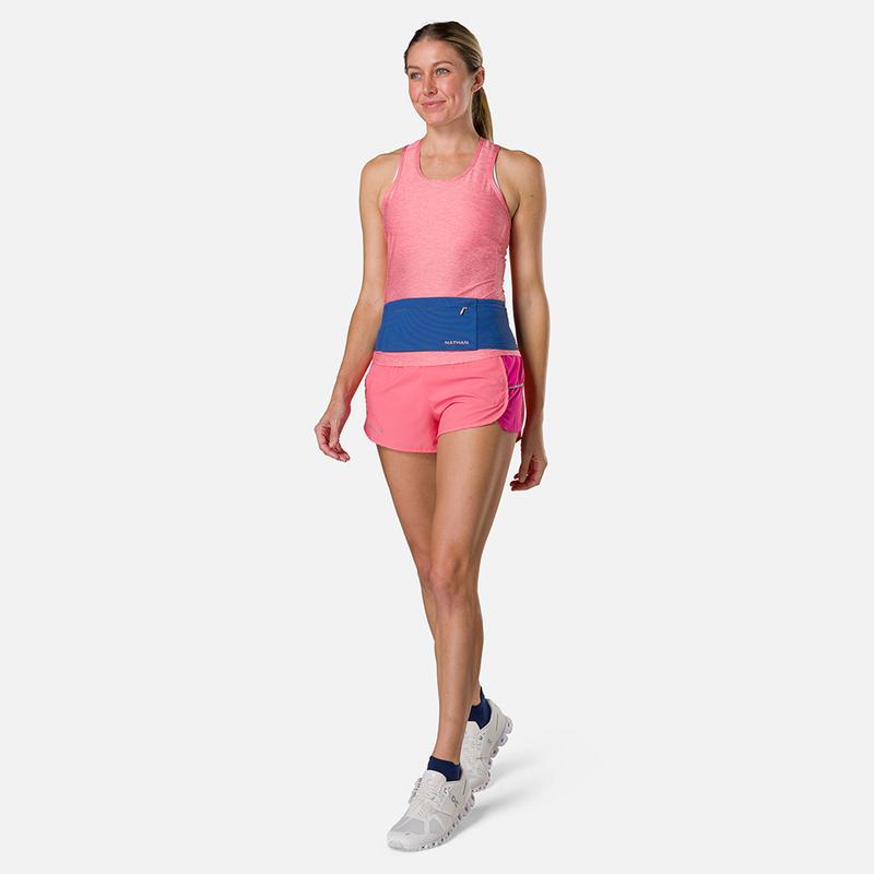 NATHAN Zipster Max Minimalist Waterproof Waist Bag with Multiple Pockets & Zipper Closure for Phones Keys & Sunglasses