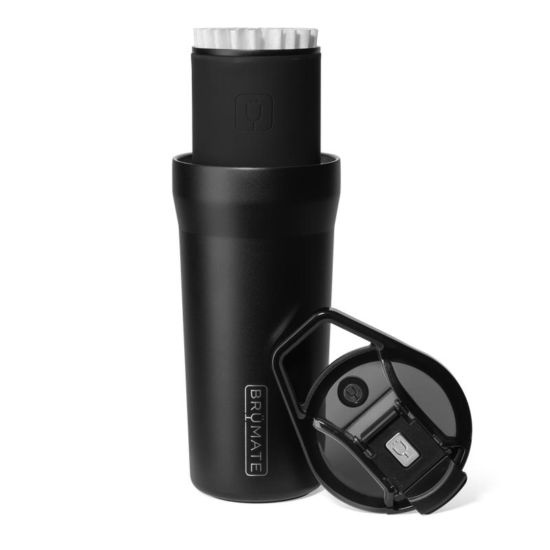 BrüMate Pour Over 20oz Insulated Travel Coffee Mug & Coffee Brewing System | 2-in-1 Travel Coffee Maker with 100% Leakproof Lid | Insulated Coffee Tumbler | Travel & Camping | Includes 10 Coffee Filters