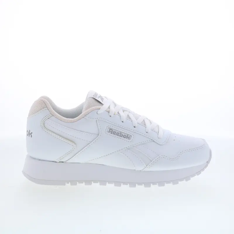 Reebok Glide Wide D Womens White Wide Synthetic Lifestyle Sneakers Shoes