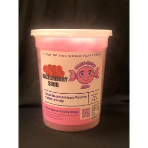 Razzleberry Sour Classic Cotton Candy 32 oz. Tub