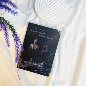Breath Mints / Battle Scars - Custom Hand-Bound Hardcover - Dramione Fanfiction Collectible - Onyx & Elm Special Illustrated Edition