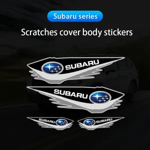 4Pcs Car Stickers Scratch Blocking Vinyl Decals Decorative For Subaru Crosstrek Forester Outback Impreza BRZ WRX Ascent REX Solterra Levorg XV Legacy Exiga Tribeca
