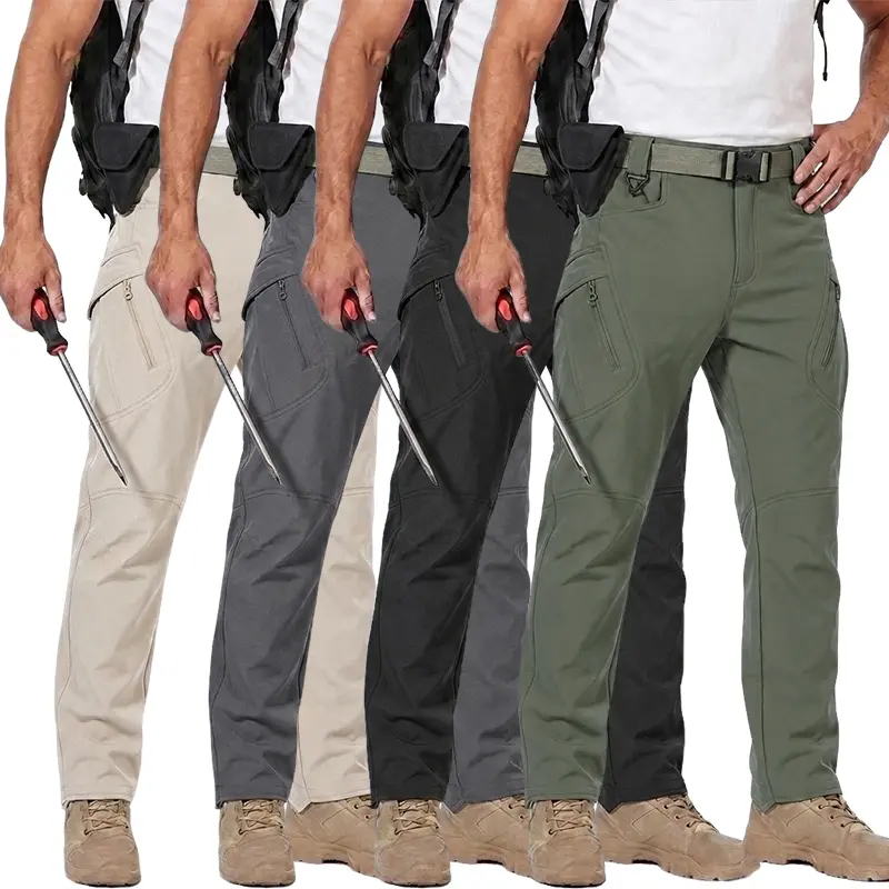 Homug Men's Tactical Anti-Split Work Pants, with 6 pockets, anti-split climbing work pants, suitable for maintenance workers' daily wear.