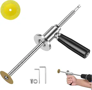 Inside PVC Pipe Cutter Tool with Drill Attachment & Diamond Grit Cutting Wheel