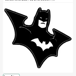 Batman car decal