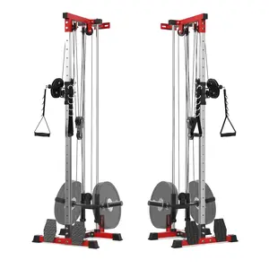Garvee Wall Mount Cable Station, Cable Crossover Machine with 18 Positions Dual Pulley System for Home Gym Fitness Equipment