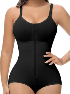 Fajas Colombianas Moldeadoras Body Shaper Post Surgery Compression Garment Shapewear Tummy Control with Zipper