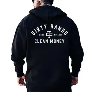 Dirty Hands Clean Money Shirt Hoodie - Proud Blue Collar Worker Tee - Funny Construction Laborer Gift - Hard Working ManApparel for Mechanic Welder Carpenter - Minimalist Work Ethic Graphic Shirt - Premium Cotton Everyday Work Tee