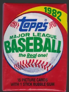 1982 Topps Baseball Unopened Wax Pack