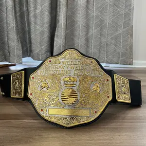 BIG Gold WORLD HEAVYWEIGHT WRESTLING CHAMPIONSHIP BELT 6MM Diecasting