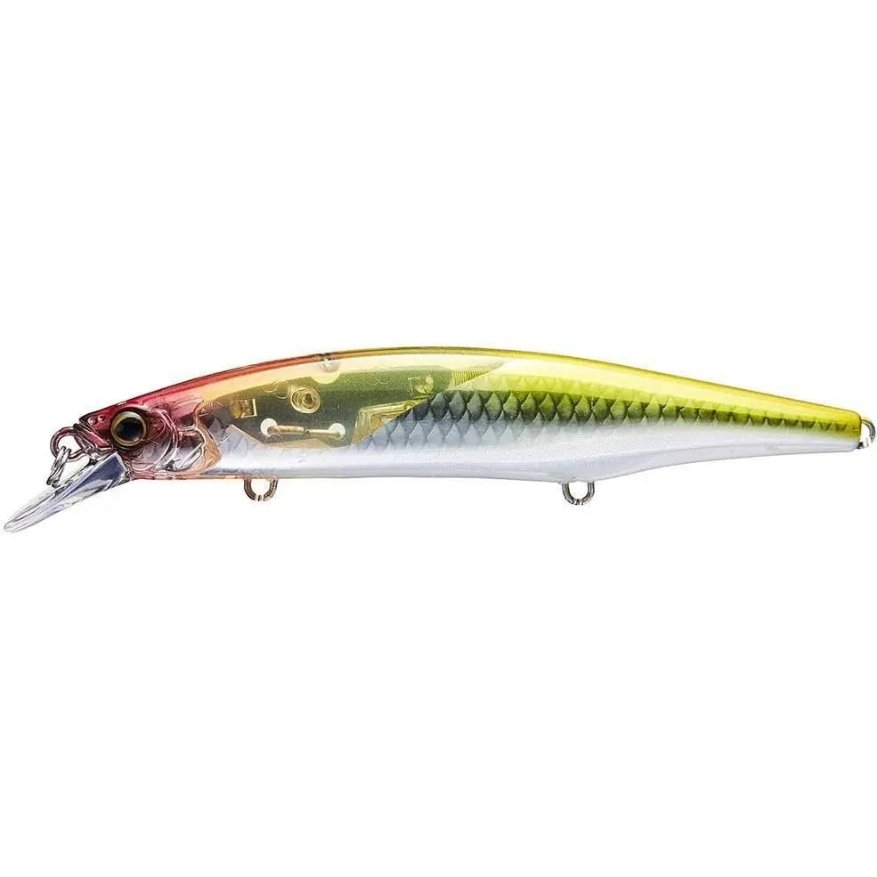 Shimano Zumverno 115SP Jerkbait - 4.5 In, 5/8 oz, Largemouth Bass Fishing Lure with Enhanced Casting Range, Enticing Body Roll, Erratic Side-to-Side Darting, 4.5 Inches, Flash Boost Technology, Freshwater, Flash During Retrieve