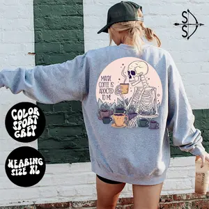 Coffee Addicted Crewneck Sweater Womenswear