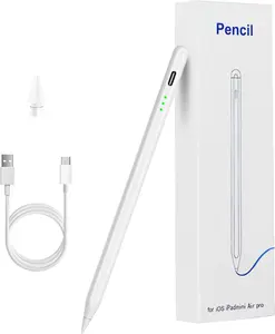 Stylus Pen for iPad 2018-2024, 15mins Fast Charge apple Pencil 2nd Generation, Magnetic Tilt Sensitivity and Palm Rejection, Work for iPad Pro 11"/12.9", iPad Mini 5/6, iPad Air 3/4/5, iPad 6/7/8/9/10，Christmas gift ，Universal Stylus for iPad Pro and Mini