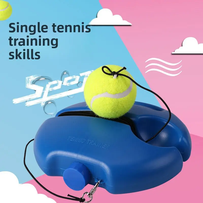 No More Chasing Balls! Elastic Cord Tennis Trainer For Daily Training