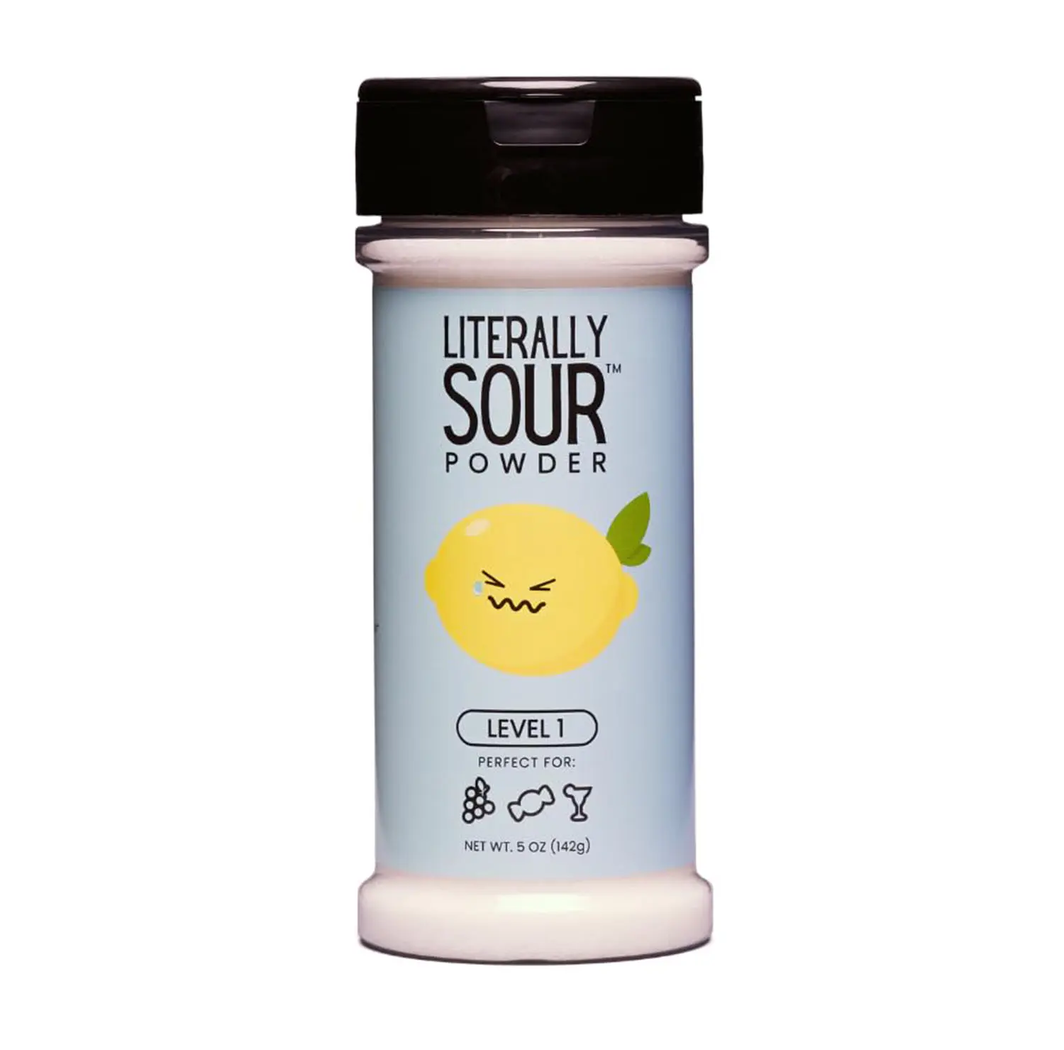 Literally Sour Powder | Levels of Sour • Made in USA • Gluten‑Free & Dye Free • Ideal for Fruits, Drinks, Lemonade & Candy (Level 1)