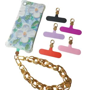 360° Rotatable Phone Patch, Fashion Phone Lanyard Tether Tab, Universal Phone Lanyard Patch for Phone Strap, Phone Accessories Compatible iPhone & Other Cell Phones