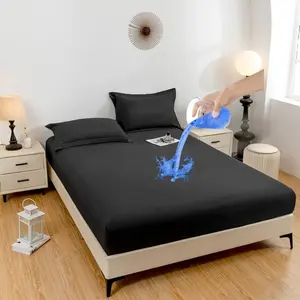 Waterproof Mattress Protector Cover, Soft Mattress Pad, Deep Pocket Fit, Soft Breathable, Fits Up to 30cm Thick Mattresses