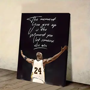 2D Flat Design, One-piece, Frame, Poster Tribute to Kobe, Canvas Wall Art, Unique Small Gift, Holiday Decoration, Birthday Supplies, Party Decoration Canvas Print, Modern Home Decor