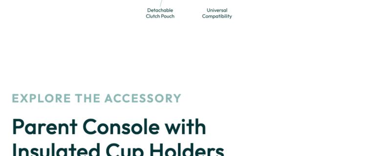 Parent Console with Insulated Cup Holders