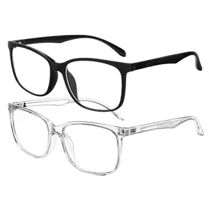 Blue Light Blocking Glasses for Men & Women, UV Protection Computer Glasses, Lightweight Anti Eye Strain Glasses for Gaming & Screen Use