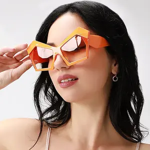Stevvex Oversized Square Cat Eye Polarized Sunglasses – UV400