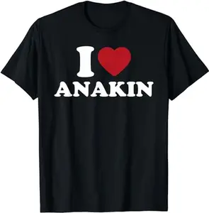 I Love Anakin, I Heart Anakin T-Shirt | Unisex Cotton Tee, Short Sleeve, Size S-3XL