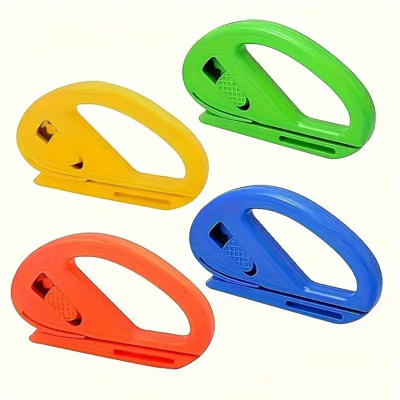 Random Color Wrapping Paper Cutter, 1 Count Gift Wrap Cutter, Creative Kraft Craft Paper Roll Sliding Line Cut Trimmer Safer and Easier Cutting, Birth