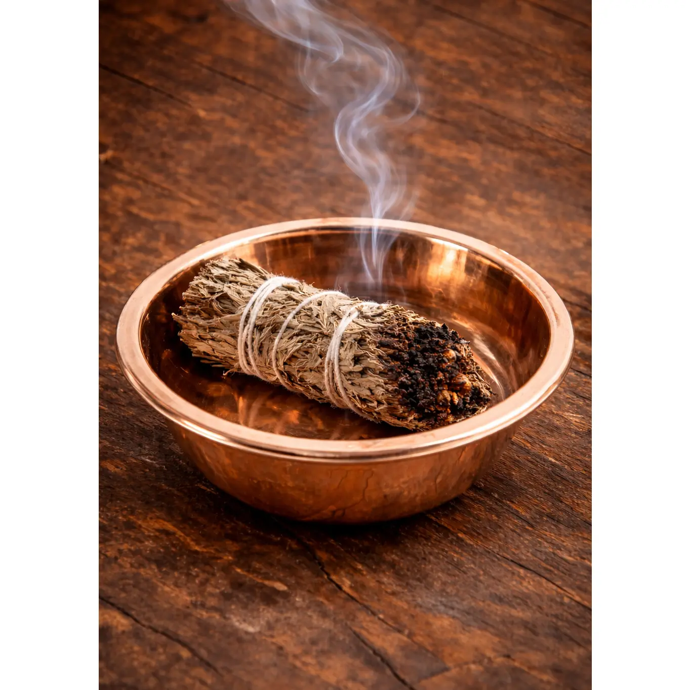 3.25" Tibetan Copper Smudging Bowl for Resin Incense & Smudging
