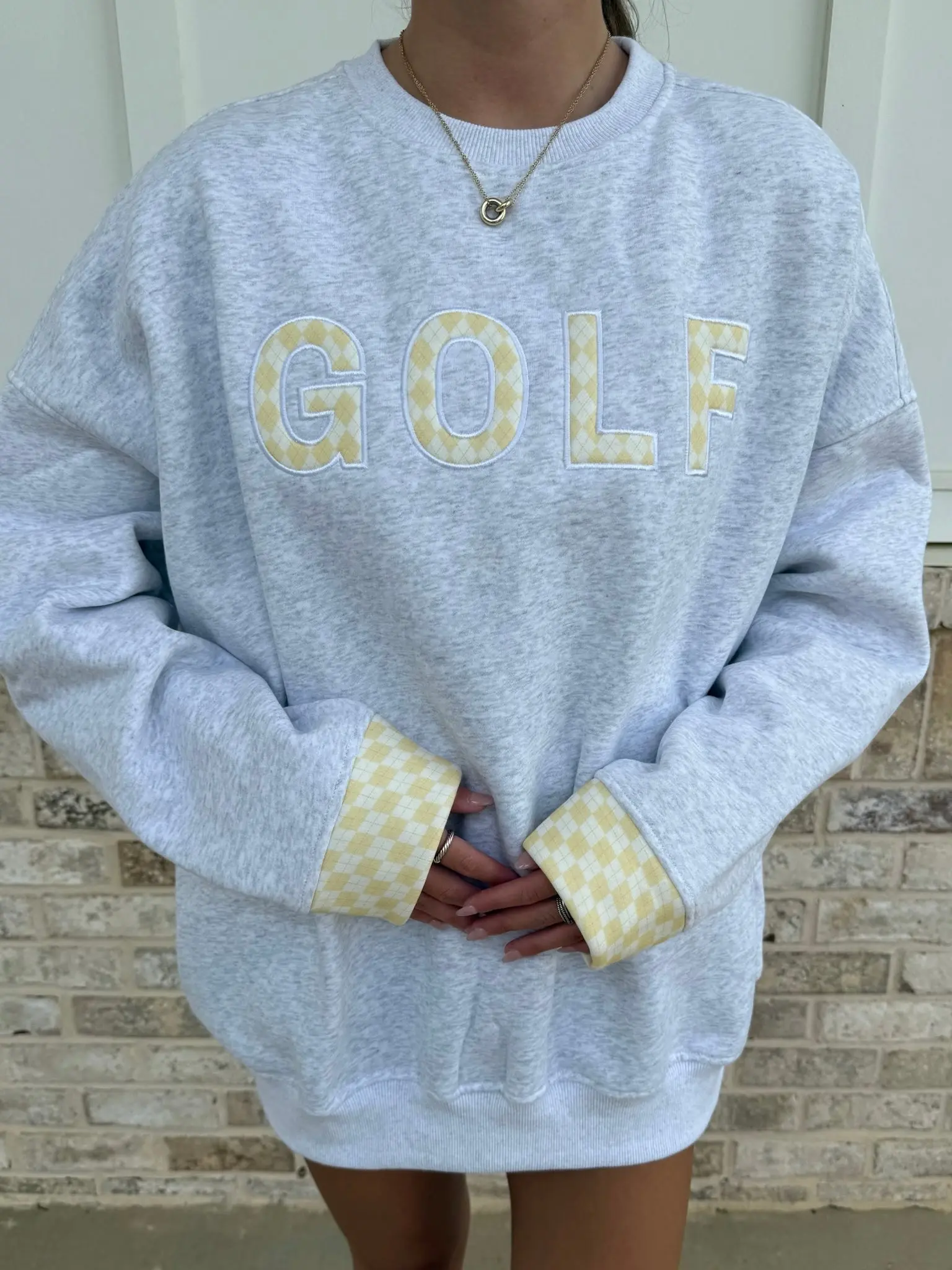 Pearl Grey Golf Sweatshirt Pearl Grey Golf Sweatshirt