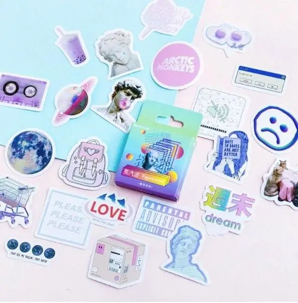 Mini Graphic Aesthetic Sticker Box
