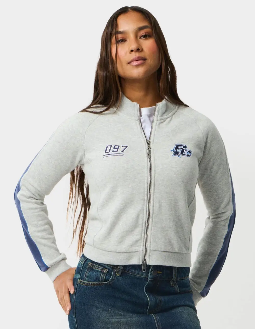 RIP CURL Archive Script Womens Fitted Fleece Jacket