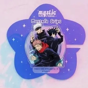 Jujutsu Kaisen Itadori Yuji Magnetic Phone Grip, Kindle Holder, MagSafe Compatible, Anime Aesthetic Vibe, High-quality Print, Removable Magnet, Gift for Readers.