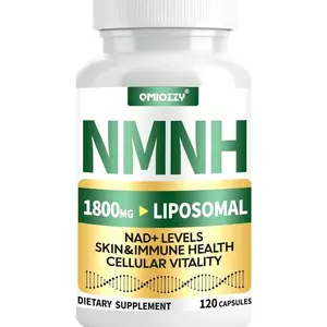 NMNH Supplement 1000mg - Nicotinamide Mononucleotide Alternative, Boost NAD+ with Liposomal Resveratrol & Nicotinamide Riboside NR, for Healthy Cellular, Aging, Energy, 120 Vegan Non-GMO Capsules