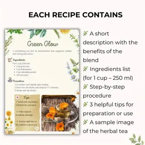 Herbal Tea Recipe: 50 Healing Herbs Blend for Natural Detoxification, Relaxing Body & Mind, Seasonal Balance Support