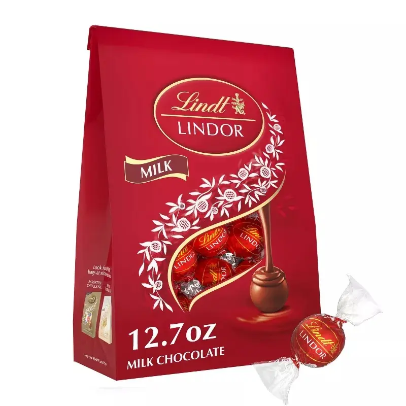 Lindt LINDOR Milk Chocolate Candy Truffles Bag – 12.7oz Lindt LINDOR Milk Chocolate Candy Truffles Bag – 12.7oz