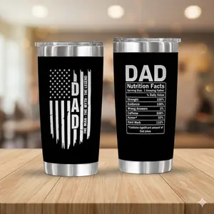 Best Dad Ever, Favorite Child Funny Dad Tumbler | Birthday Gifts for Dad, Bonus Dad, New Dad, Husband Gifts from Wife, Mens Birthday Gift Ideas | 20oz Stainless Steel Insulated Tumbler