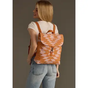 Orange & Light Pink Western Backpack