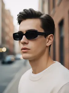 Elegant Narrow Frame Cat Eye Fashion Glasses, Street Style Trendy Eyewear, Casual Party Wear, Unisex Design