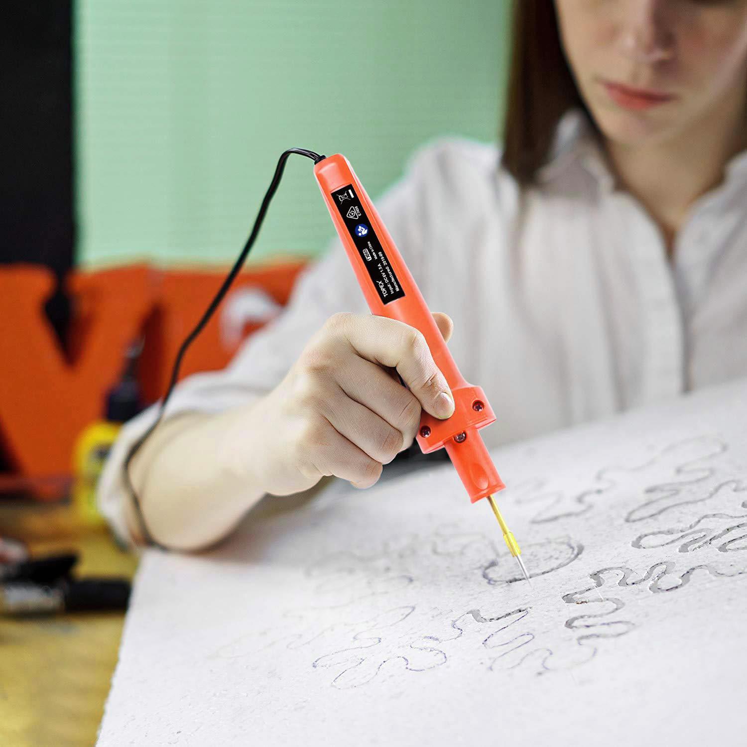 Votrek 3-in-1 Hot Wire Foam Cutter Hot Knife Engraving Kit Styrofoam Polystyrene Cutting Tool Set Votrek 3-in-1 Hot Wire Foam Cutter Hot Knife Engraving Kit Styrofoam Polystyrene Cutting Tool Set