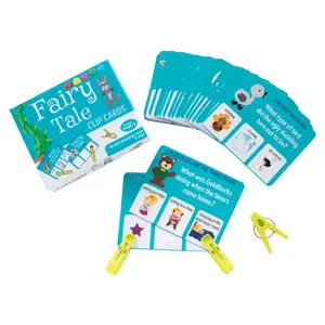 Fairy Tale Comprehension Activity & Learning Clip Cards - 35 Pc., Activity Cards, Learning Cards