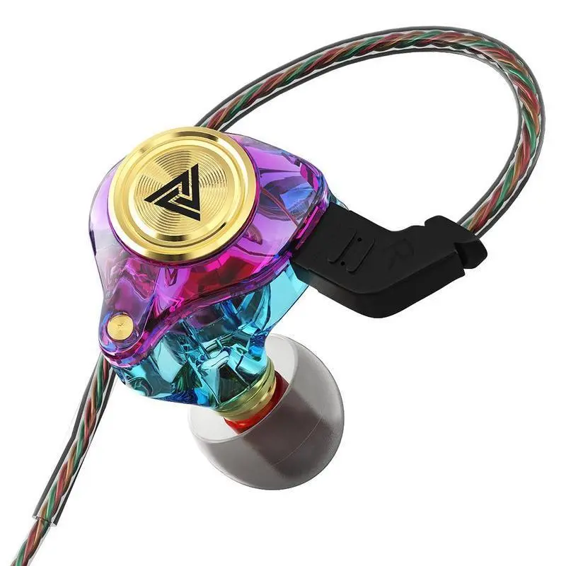 QKZ AK3 Portable Wired In-Ear Earphone, HiFi Subwoofer Noise Cancelling Wired Earphones for Game Sports, 3D Stereo Sound Headphones For Gym & Sports & Game,  monitor HiFi Heavy gaming  earbuds Headset immersive gaming electronic audio