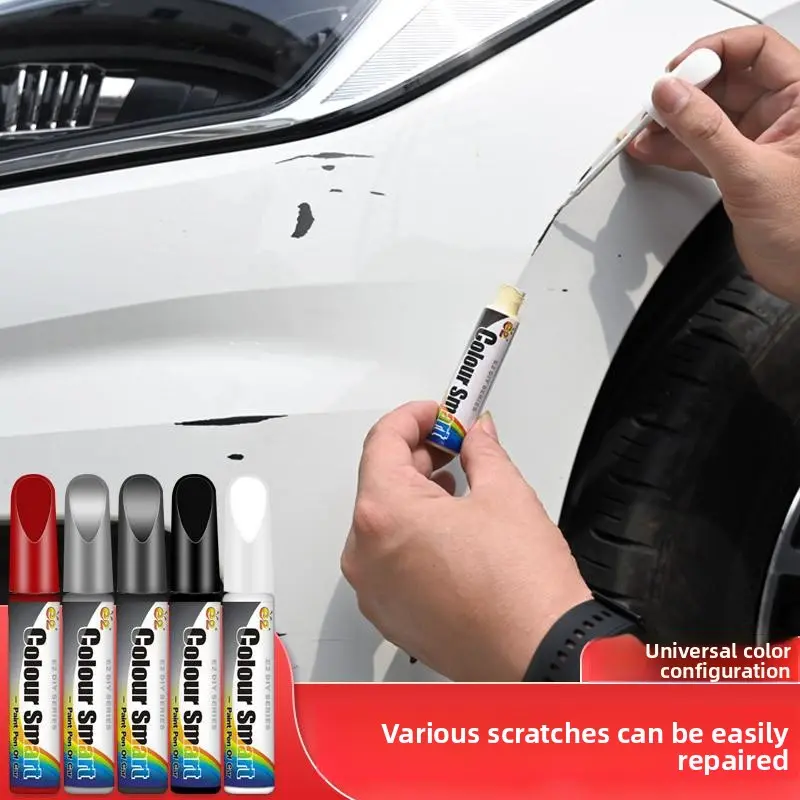 Car Paint Scratch Repair Pen - Universal Color Touch-Up Tool, Scratch Removal Solution for Automotive Paint Fix (Black, White, Pearl White, Pearl Black Options), Scratch Removal Pen, Car Scratch Remover