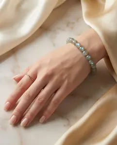 Natural Labradorite Crystal Bracelet Transformation & Intuition