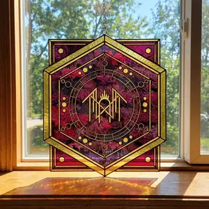 Sleep Token Even In Arcadia Album Logo Acrylic Suncatcher Window Hanging Home Decor