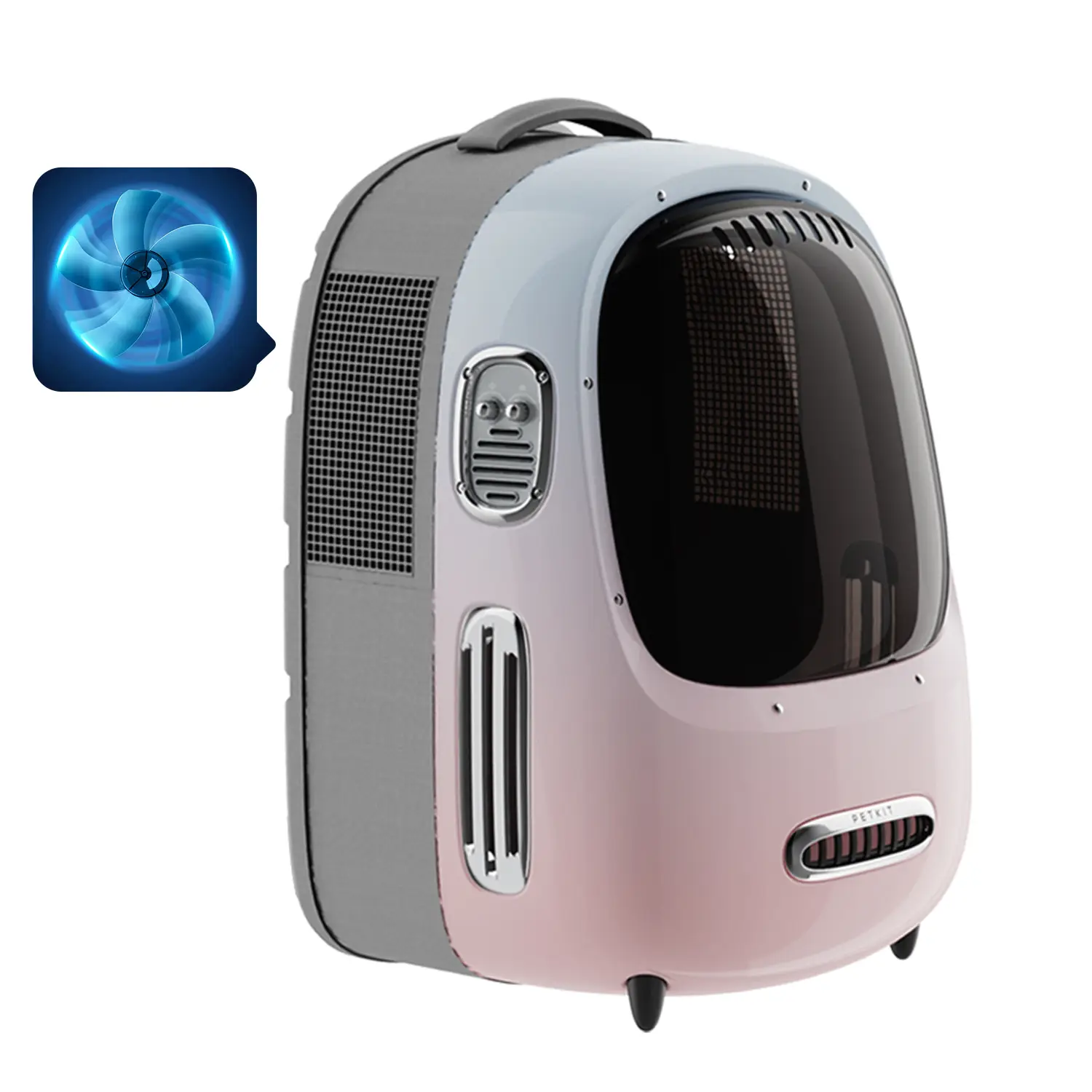 PETKIT BREEZY 2 Cat Backpack Carrier , Airline-Approved Smart Pet Backpack Carrier with Inbuilt Fan & Light, Detachable Bubble for Small Dogs and Cats