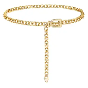 Women’s Multilayer Metal Chain Belt – Fashion Waist Chain for Dress
