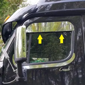 Freightliner Cascadia 5'' Chop Top Window Trim 2008-2021 Stainless Steel PAIR SET Premium Quality